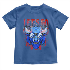Let's Go BFB Toddler T Shirt Fan Apparel WNY Pride TS10 Royal Blue Print Your Wear