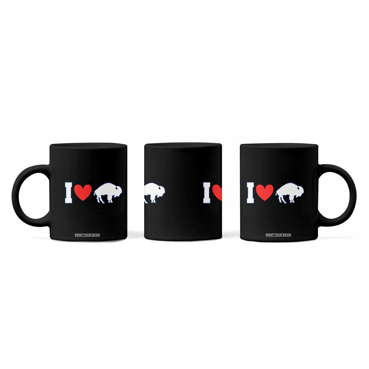 Vintage Buffalo Coffee Mug American I Love Bison TS10 Print Your Wear
