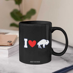 Vintage BF Coffee Mug American I Love Bison TS10 Print Your Wear