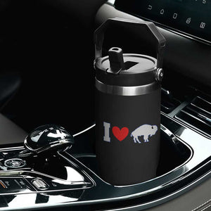 Vintage BF Flip Straw Tumbler American I Love Bison TS10 Print Your Wear