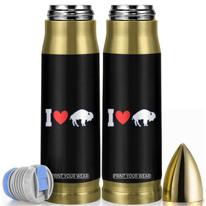Vintage BF Bullet Tumbler American I Love Bison TS10 Black Print Your Wear