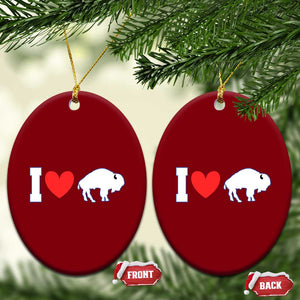 Vintage BF Ceramic Ornament American I Love Bison TS10 Print Your Wear