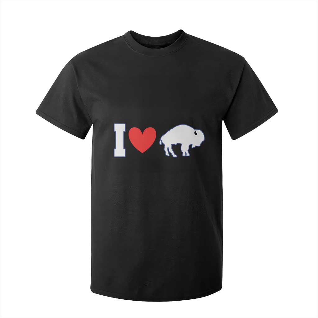 Vintage Buffalo T Shirt For Kid American I Love Bison TS10 Black Print Your Wear