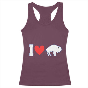 Vintage Buffalo Racerback Tank Top American I Love Bison TS10 Maroon Print Your Wear