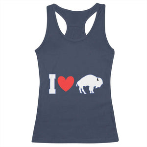 Vintage Buffalo Racerback Tank Top American I Love Bison TS10 Navy Print Your Wear