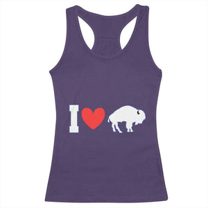 Vintage BF Racerback Tank Top American I Love Bison TS10 Purple Print Your Wear
