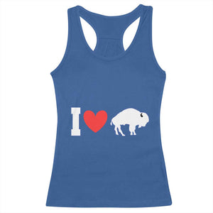 Vintage Buffalo Racerback Tank Top American I Love Bison TS10 Royal Blue Print Your Wear