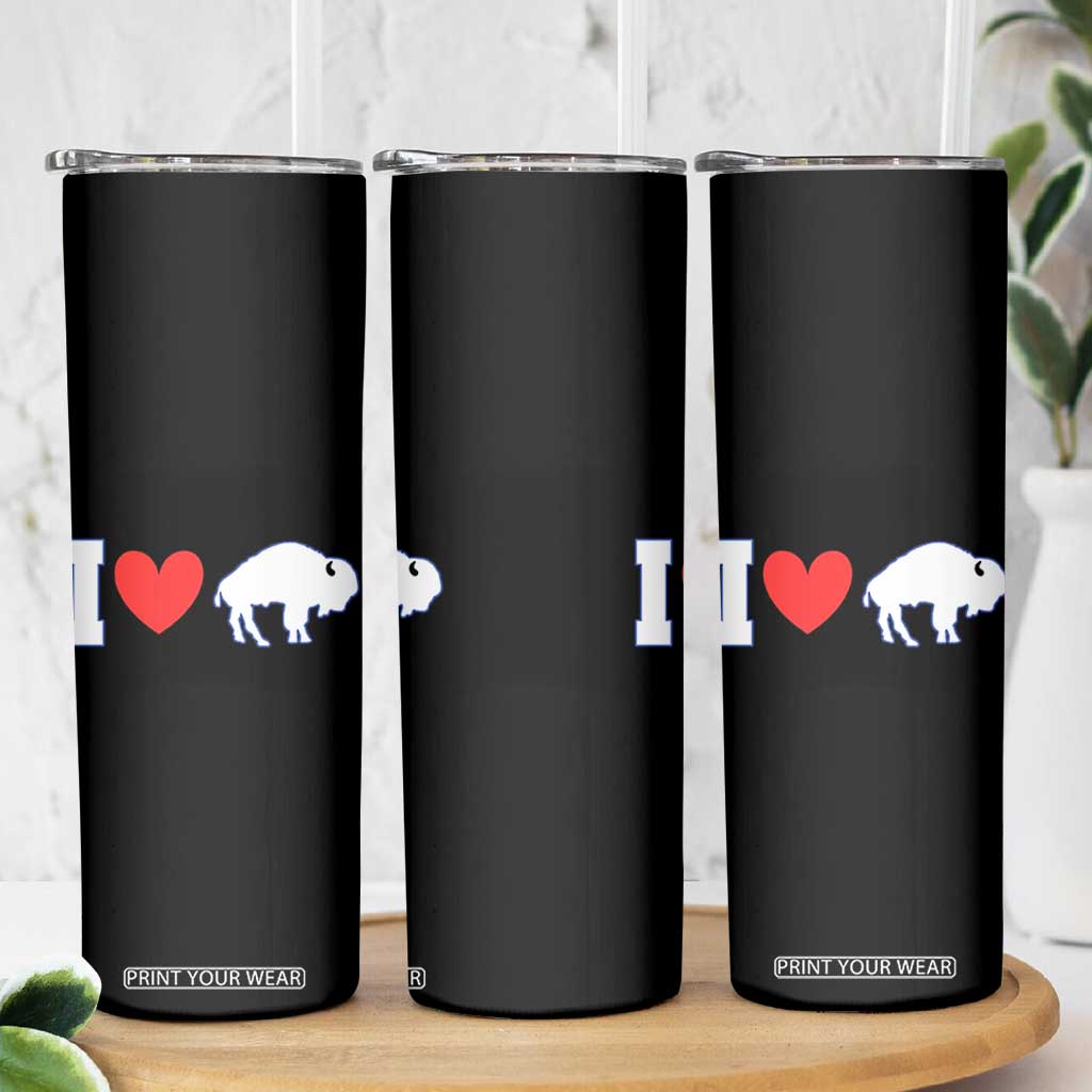 Vintage BF Skinny Tumbler American I Love Bison TS10 Print Your Wear