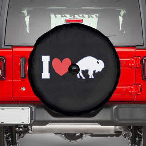 Vintage Buffalo Spare Tire Cover American I Love Bison TS10 Black Print Your Wear