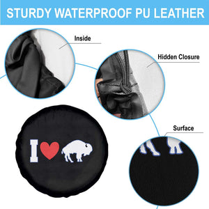 Vintage Buffalo Spare Tire Cover American I Love Bison TS10 Print Your Wear