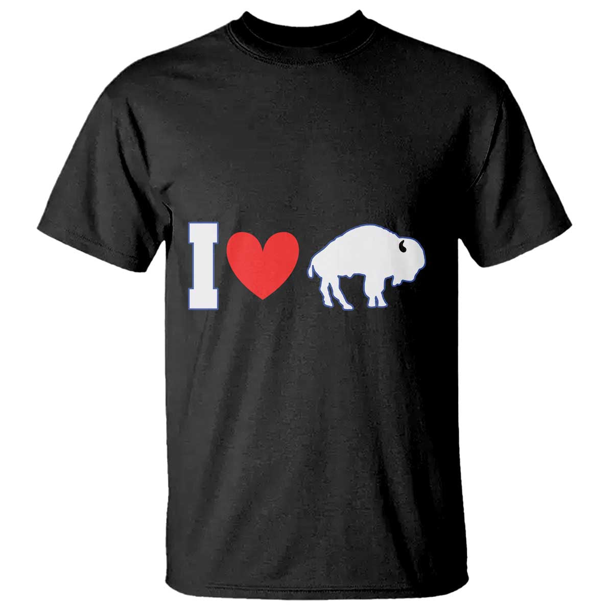 Vintage Buffalo T Shirt American I Love Bison TS10 Black Print Your Wear