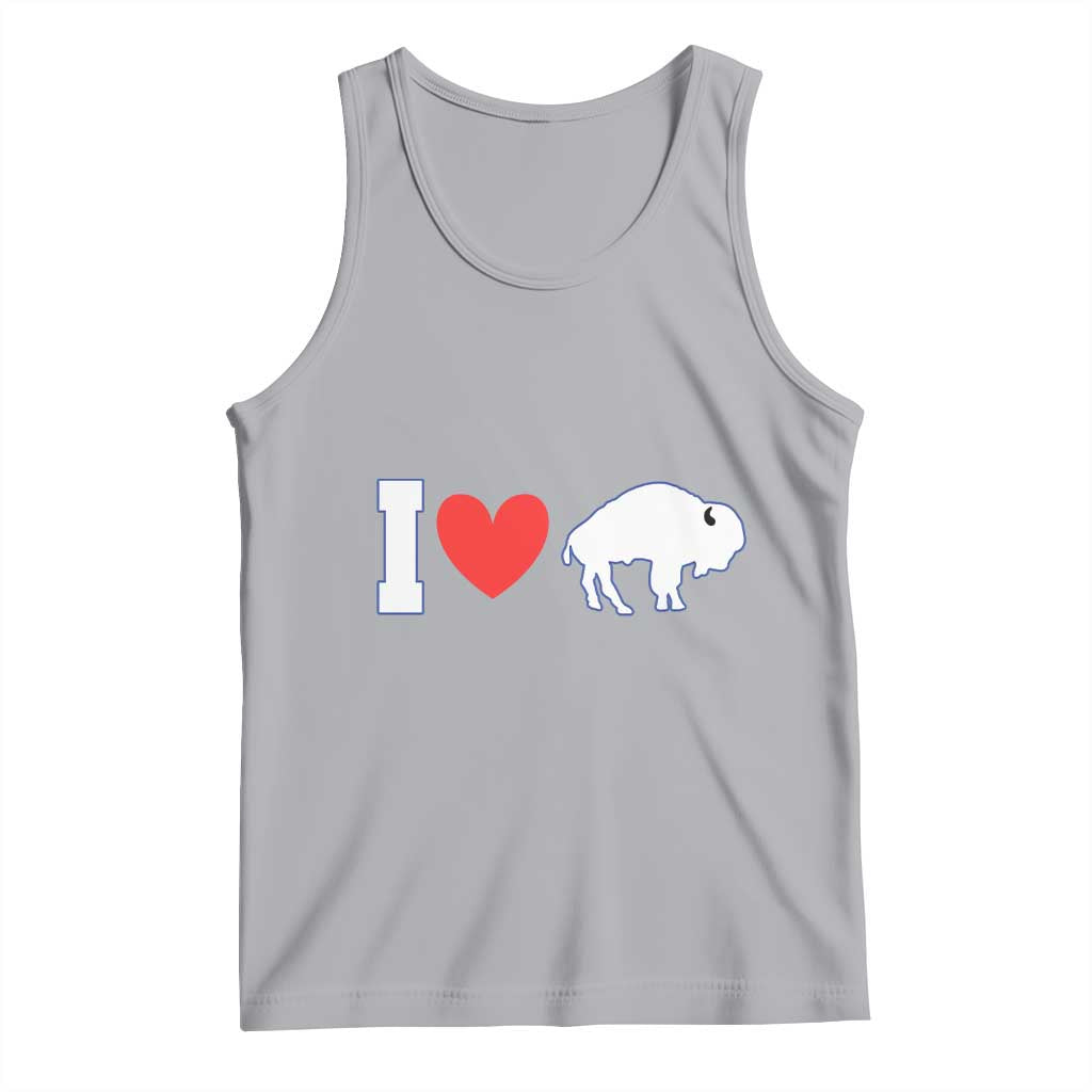 Vintage Buffalo Tank Top American I Love Bison TS10 Athletic Heather Print Your Wear