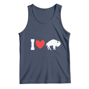 Vintage Buffalo Tank Top American I Love Bison TS10 Navy Print Your Wear