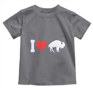 Vintage Buffalo Toddler T Shirt American I Love Bison TS10 Charcoal Print Your Wear