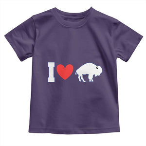 Vintage Buffalo Toddler T Shirt American I Love Bison TS10 Purple Print Your Wear