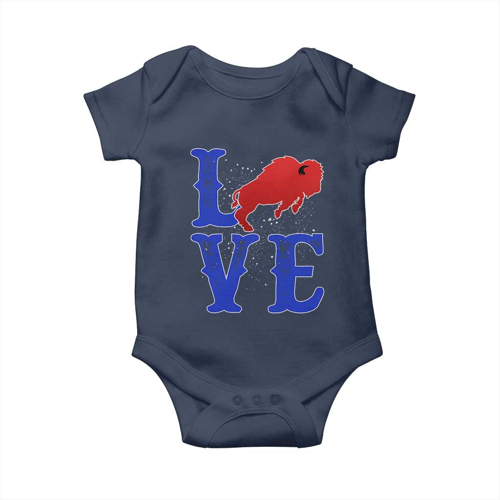 Let's Go Buffalo Baby Onesie WNY Pride Mafia Gift Wild American Bison Lovers TS10 Navy Print Your Wear