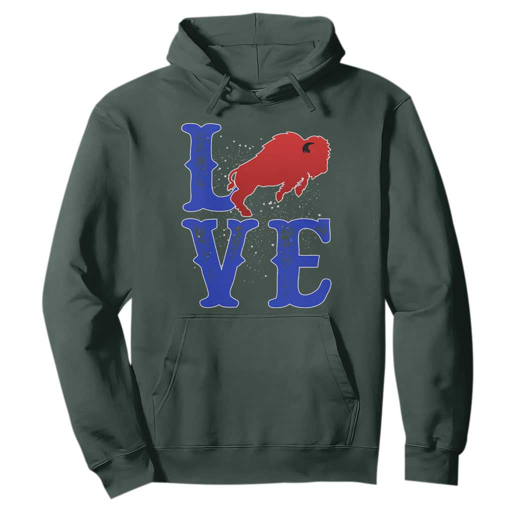 Let's Go BFB Hoodie WNY Pride Mafia Gift Wild American Bison Lovers TS10 Dark Forest Green Print Your Wear