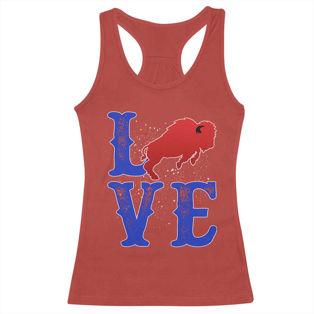 Let's Go BFB Racerback Tank Top WNY Pride Mafia Gift Wild American Bison Lovers TS10 Red Print Your Wear