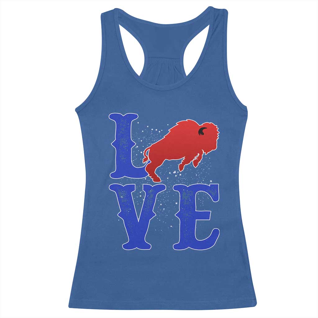 Let's Go BFB Racerback Tank Top WNY Pride Mafia Gift Wild American Bison Lovers TS10 Royal Blue Print Your Wear