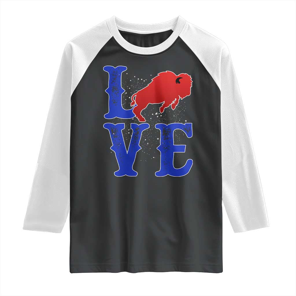 Let's Go Buffalo Raglan Shirt WNY Pride Mafia Gift Wild American Bison Lovers TS10 Black White Print Your Wear