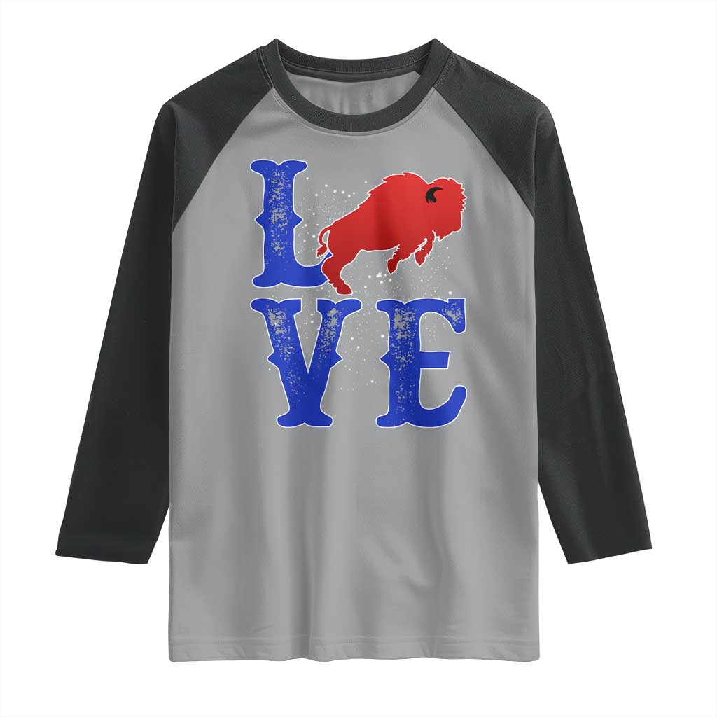 Let's Go BFB Raglan Shirt WNY Pride Mafia Gift Wild American Bison Lovers TS10 Sport Gray Black Print Your Wear