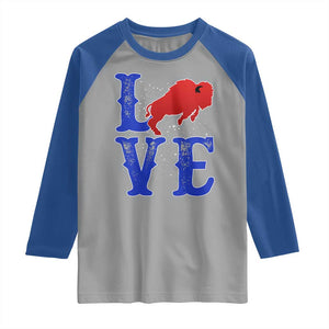 Let's Go Buffalo Raglan Shirt WNY Pride Mafia Gift Wild American Bison Lovers TS10 Sport Gray Royal Print Your Wear