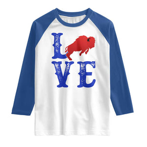 Let's Go Buffalo Raglan Shirt WNY Pride Mafia Gift Wild American Bison Lovers TS10 White Royal Print Your Wear