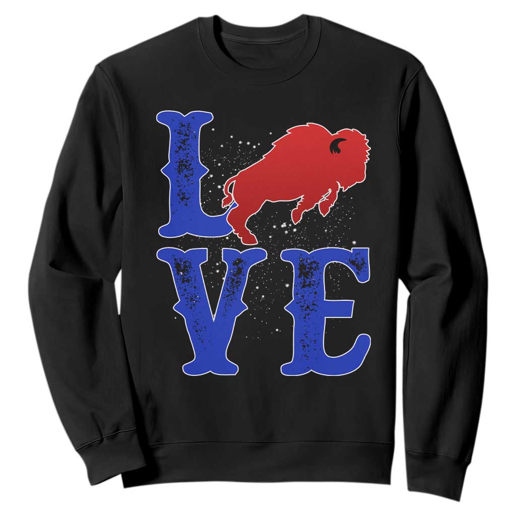 Let's Go Buffalo Sweatshirt WNY Pride Mafia Gift Wild American Bison Lovers TS10 Black Print Your Wear
