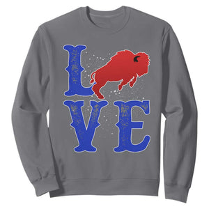 Let's Go Buffalo Sweatshirt WNY Pride Mafia Gift Wild American Bison Lovers TS10 Charcoal Print Your Wear