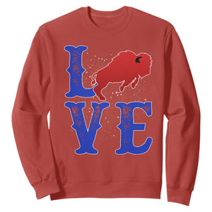 Let's Go Buffalo Sweatshirt WNY Pride Mafia Gift Wild American Bison Lovers TS10 Red Print Your Wear