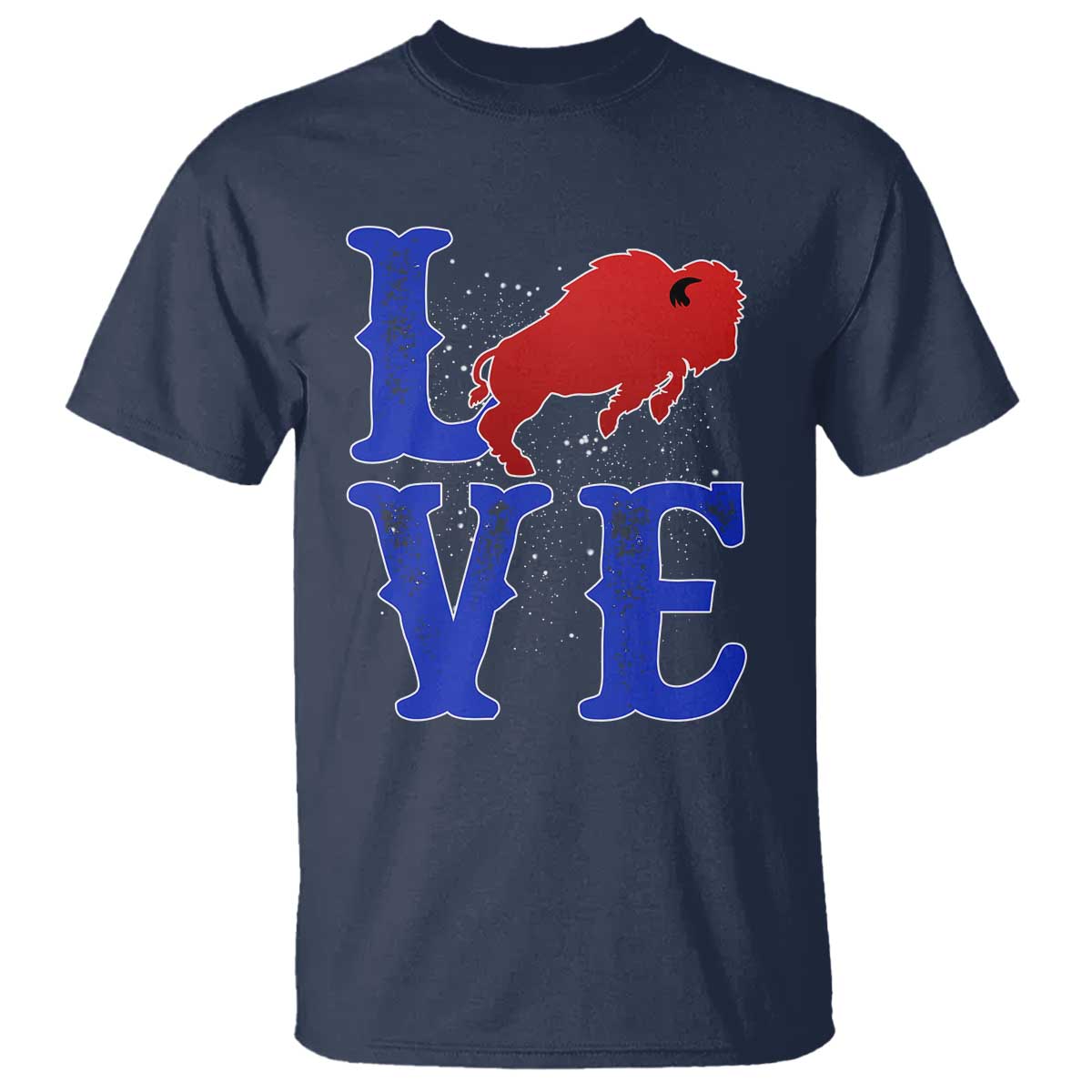 Let's Go Buffalo T Shirt WNY Pride Mafia Gift Wild American Bison Lovers TS10 Navy Print Your Wear