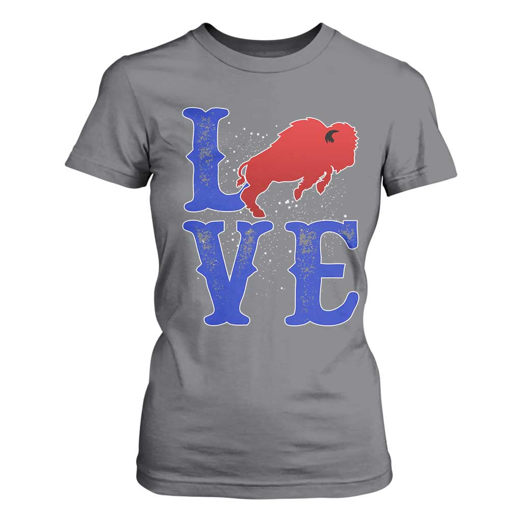 Let's Go Buffalo T Shirt For Women WNY Pride Mafia Gift Wild American Bison Lovers TS10 Charcoal Print Your Wear