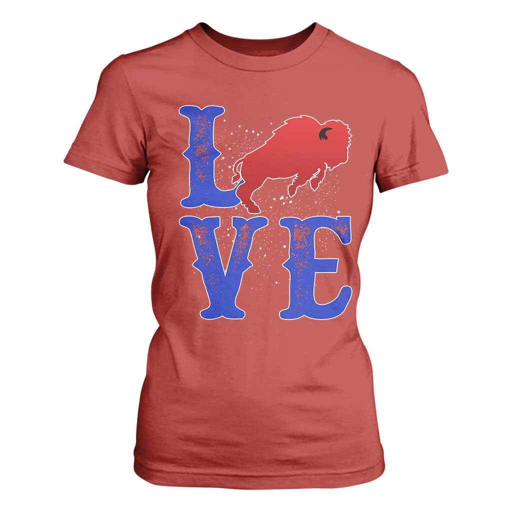 Let's Go Buffalo T Shirt For Women WNY Pride Mafia Gift Wild American Bison Lovers TS10 Red Print Your Wear