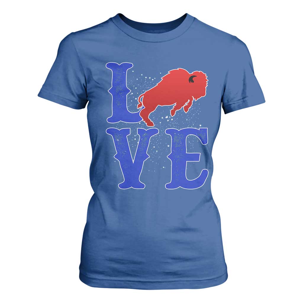Let's Go Buffalo T Shirt For Women WNY Pride Mafia Gift Wild American Bison Lovers TS10 Royal Blue Print Your Wear