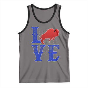 Let's Go BFB Tank Top WNY Pride Mafia Gift Wild American Bison Lovers TS10 Deep Heather Black Print Your Wear