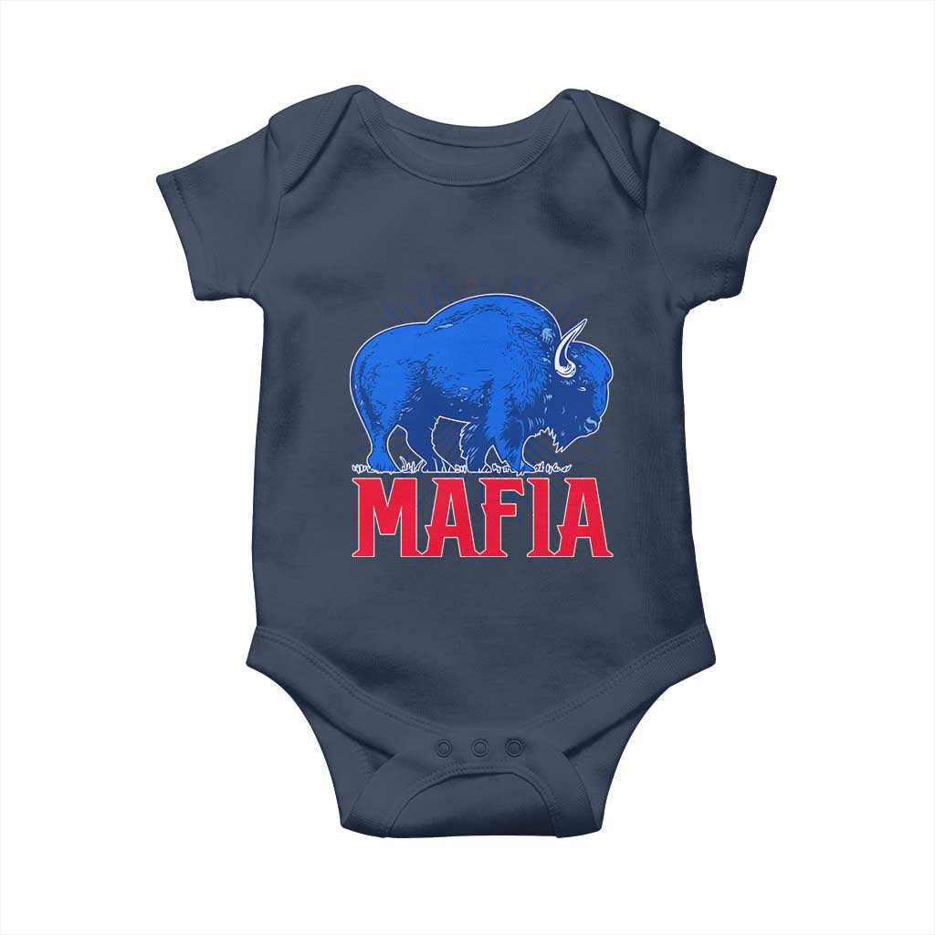 Let's Go BFB Baby Onesie Funny Mafia Gift WNY Pride TS10 Navy Print Your Wear