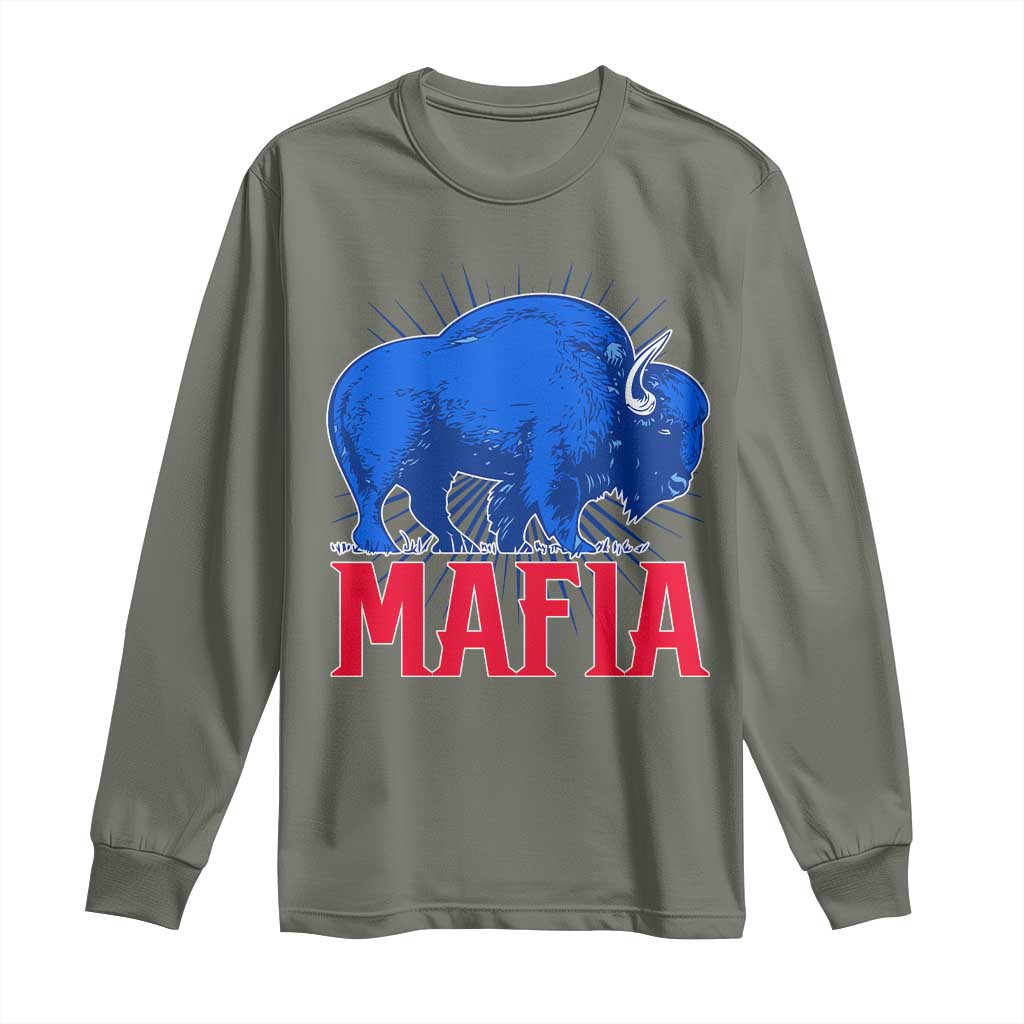 Let's Go BFB Long Sleeve Shirt Funny Mafia Gift WNY Pride TS10 Military Green Print Your Wear