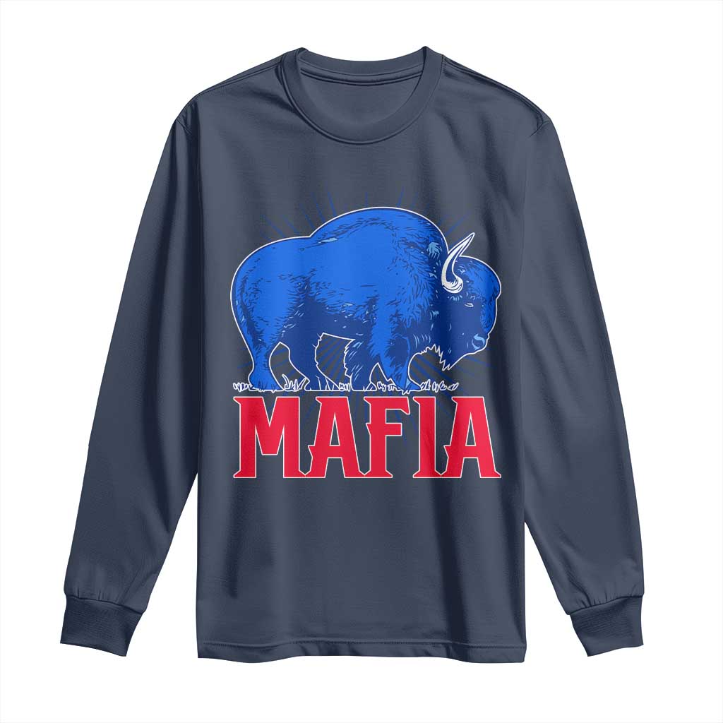 Let's Go BFB Long Sleeve Shirt Funny Mafia Gift WNY Pride TS10 Navy Print Your Wear