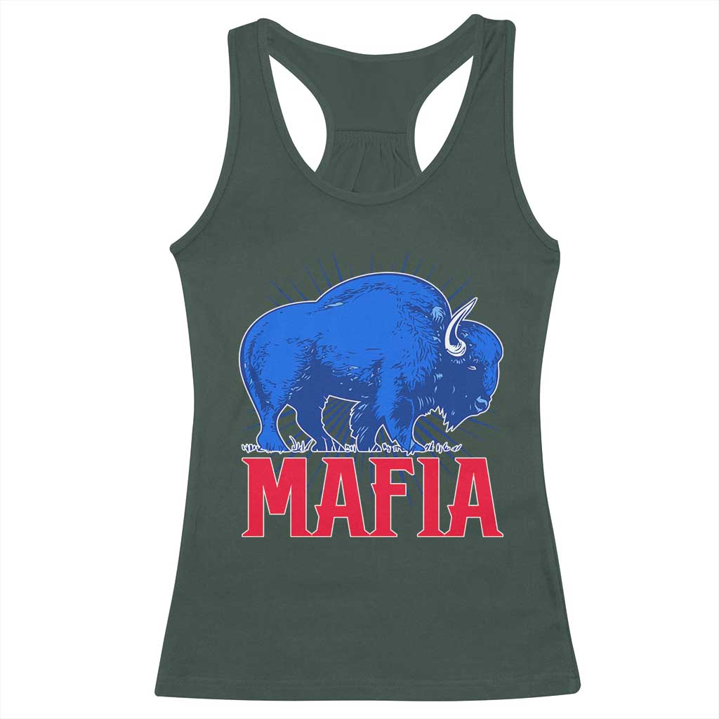 Let's Go BFB Racerback Tank Top Funny Mafia Gift WNY Pride TS10 Dark Forest Green Print Your Wear