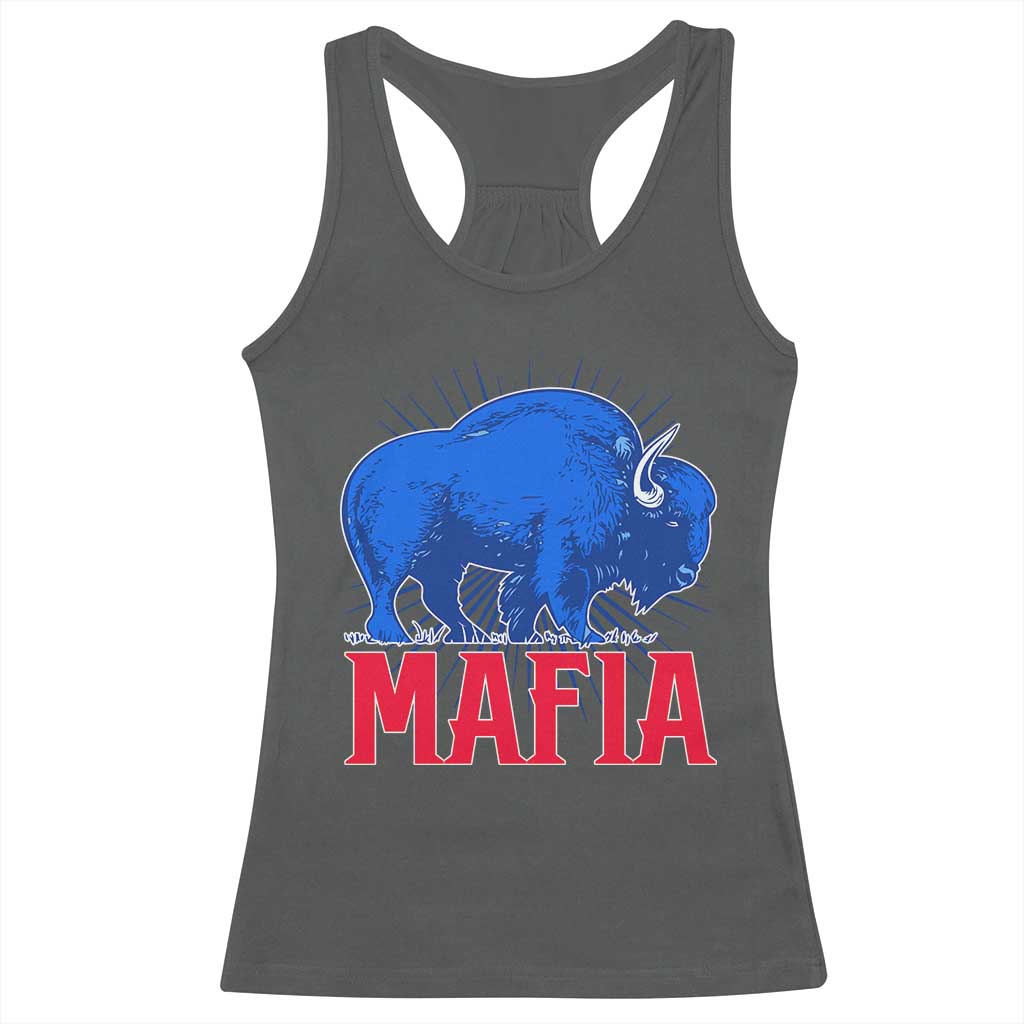 Let's Go BFB Racerback Tank Top Funny Mafia Gift WNY Pride TS10 Dark Heather Print Your Wear