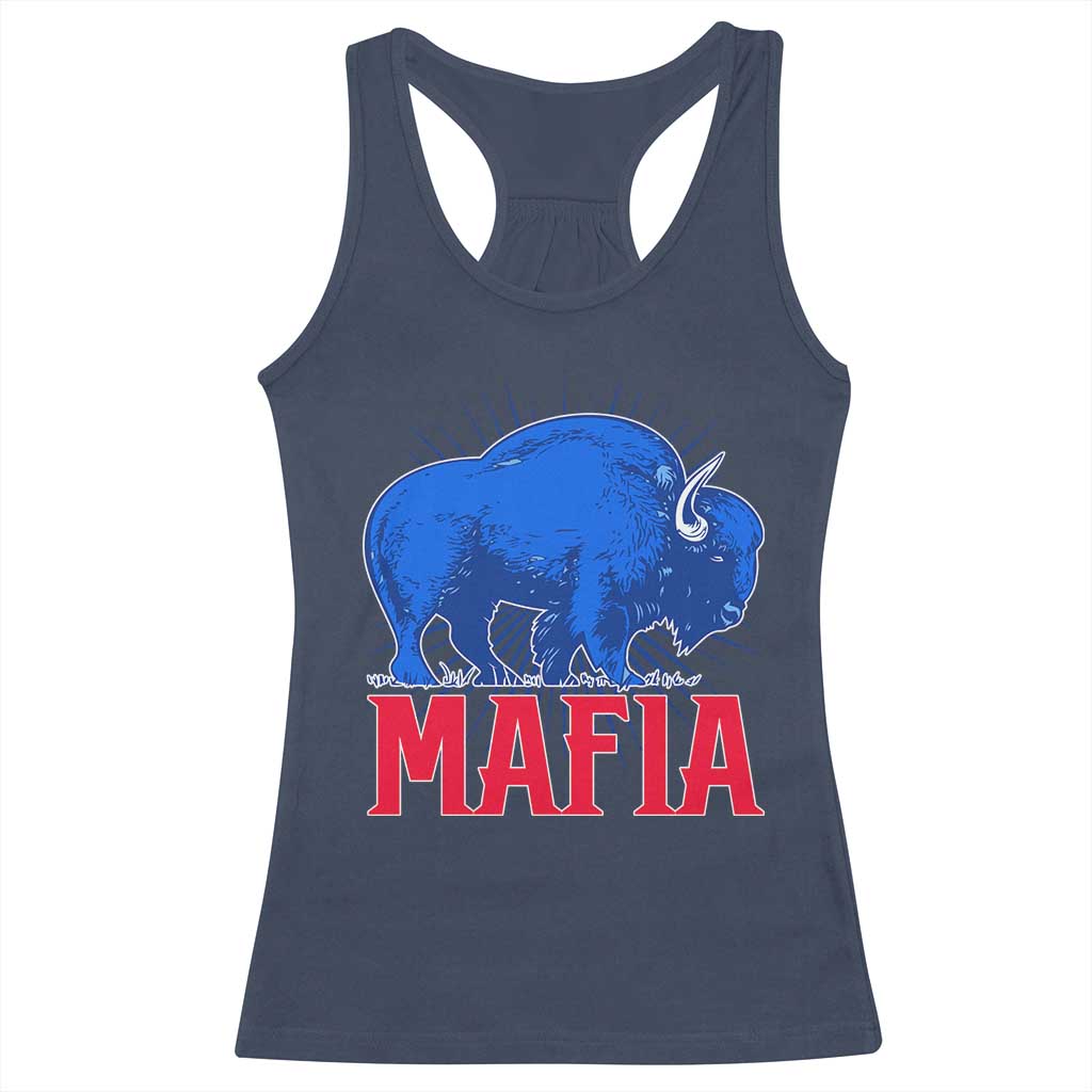 Let's Go BFB Racerback Tank Top Funny Mafia Gift WNY Pride TS10 Navy Print Your Wear