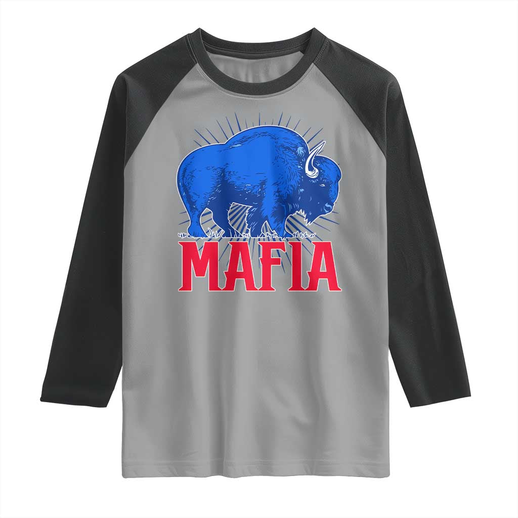 Let's Go BFB Raglan Shirt Funny Mafia Gift WNY Pride TS10 Sport Gray Black Print Your Wear