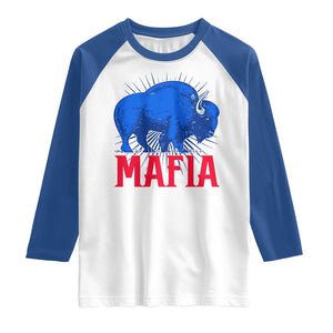 Let's Go BFB Raglan Shirt Funny Mafia Gift WNY Pride TS10 White Royal Print Your Wear