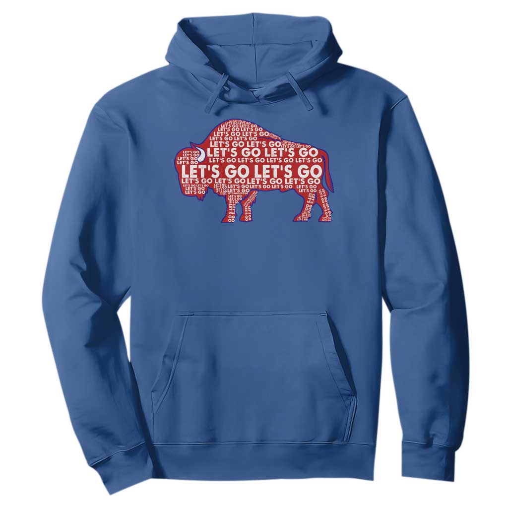 Let's Go Buffalo Hoodie WNY Pride Fan Apparel TS10 Royal Blue Print Your Wear