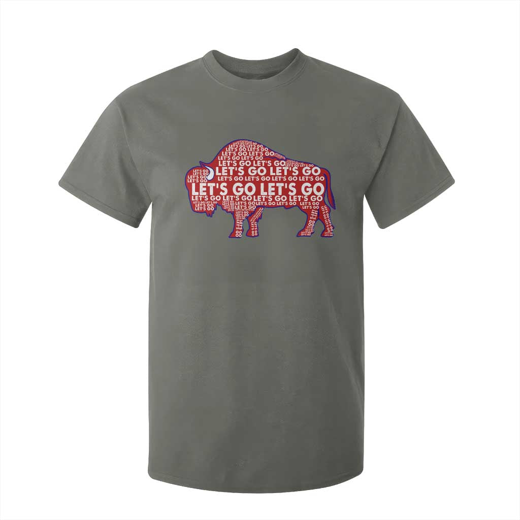 Let's Go Buffalo T Shirt For Kid WNY Pride Fan Apparel TS10 Military Green Print Your Wear