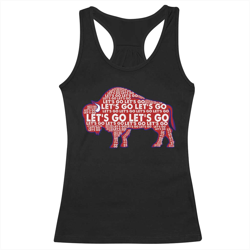 Let's Go Buffalo Racerback Tank Top WNY Pride Fan Apparel TS10 Black Print Your Wear