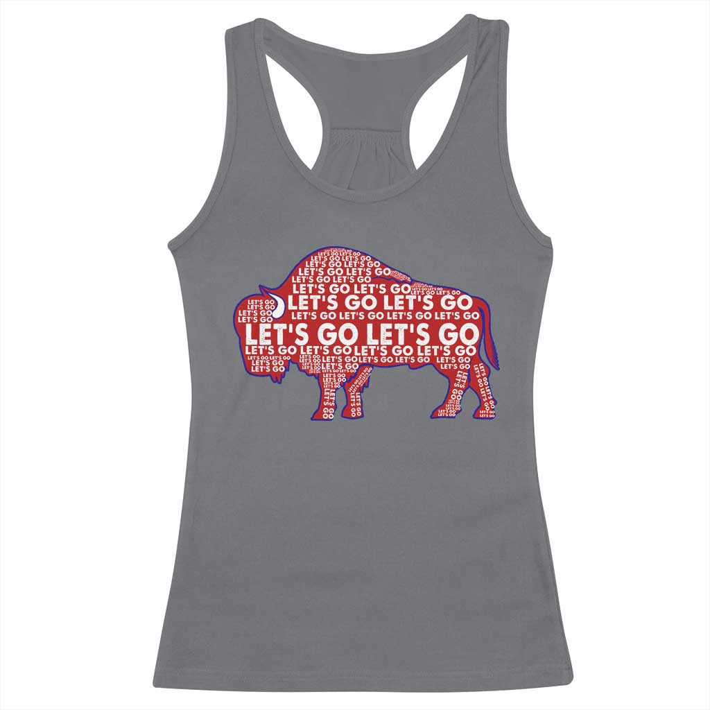 Let's Go BFB Racerback Tank Top WNY Pride Fan Apparel TS10 Charcoal Print Your Wear