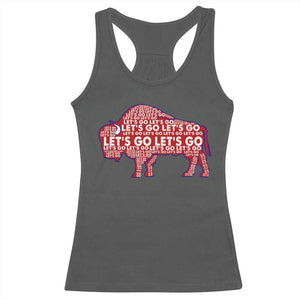 Let's Go Buffalo Racerback Tank Top WNY Pride Fan Apparel TS10 Dark Heather Print Your Wear