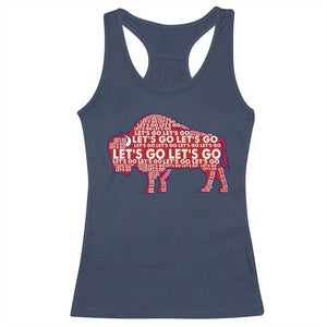 Let's Go Buffalo Racerback Tank Top WNY Pride Fan Apparel TS10 Navy Print Your Wear