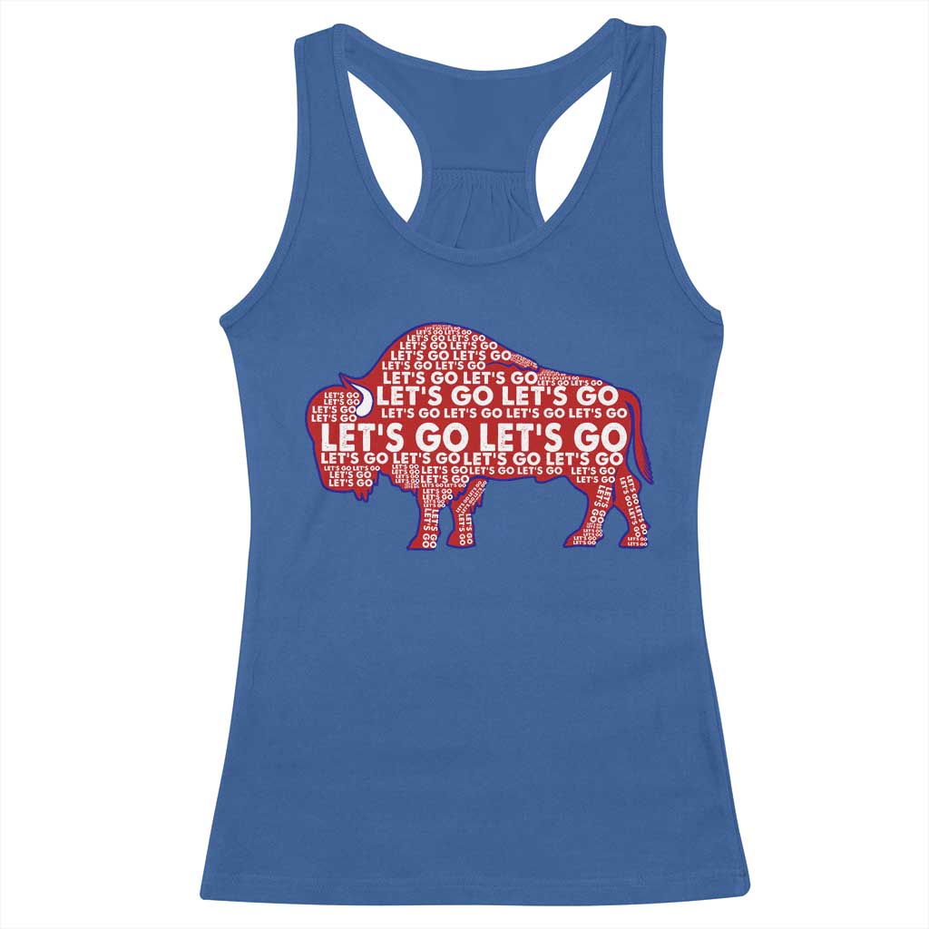 Let's Go BFB Racerback Tank Top WNY Pride Fan Apparel TS10 Royal Blue Print Your Wear